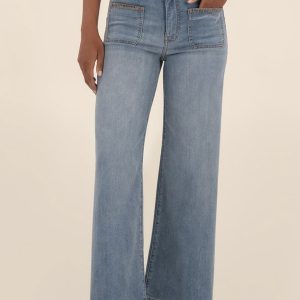Meg Patch Pocket Wide Hem Jeans *2-12*